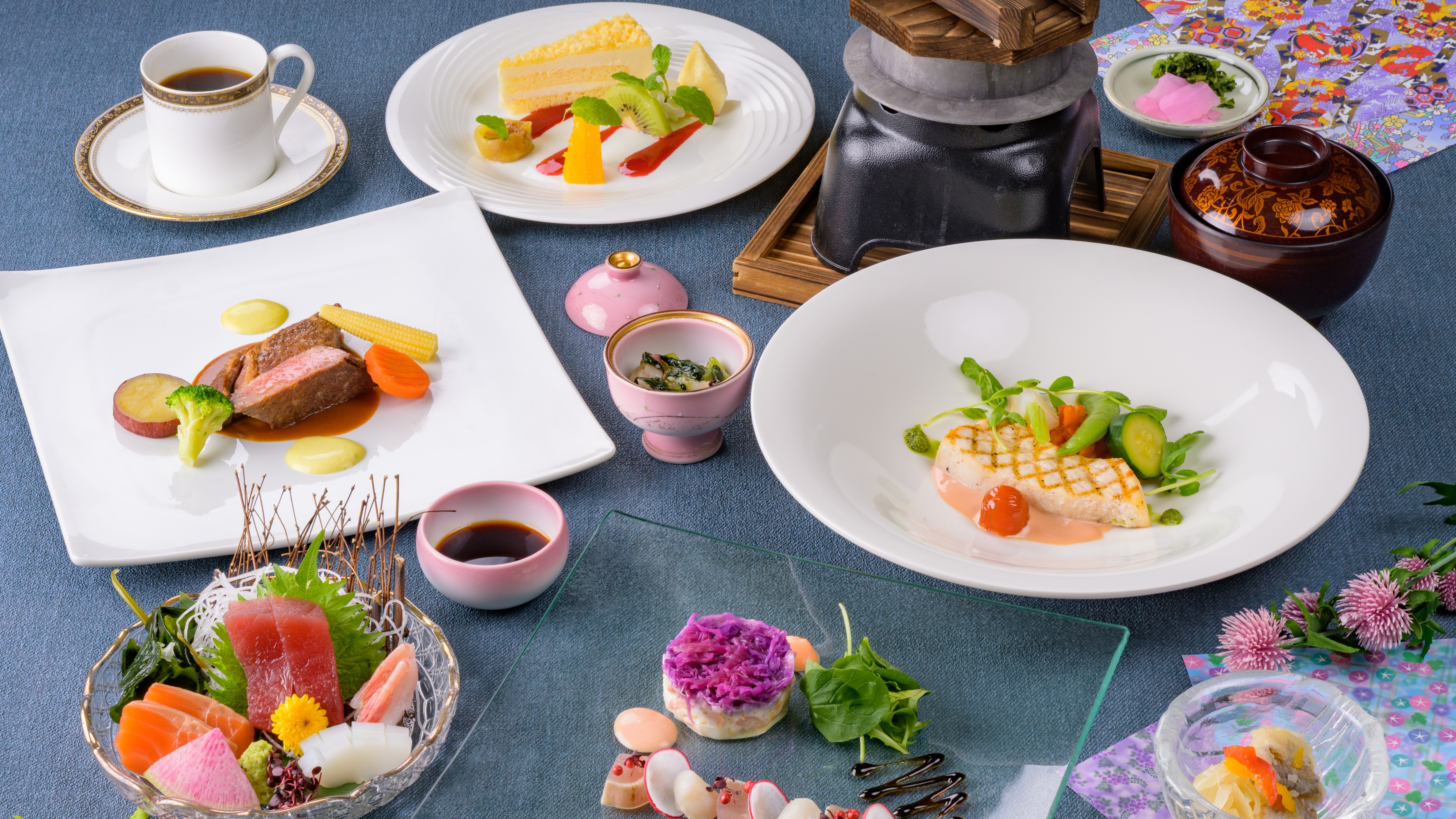 【和洋折衷プラン（2025年夏）】三重の旬食材を和洋折衷で味わえる会席料理です