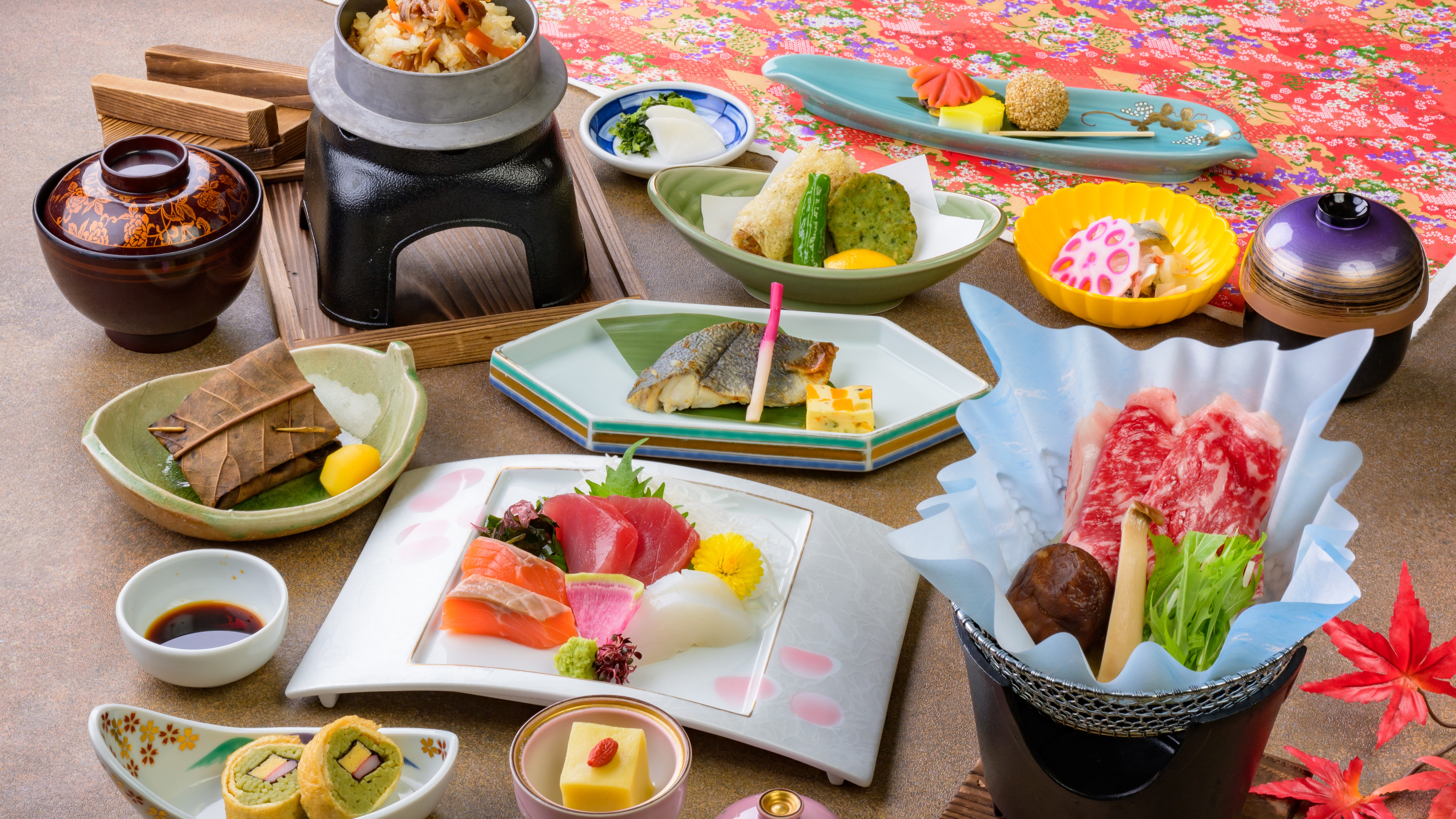 【和食料理プラン（2025年秋）】三重の旬食材を和の技術で仕上げたご夕食です