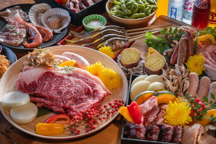 日本の古き日常文化に触れながらBBQと焚火を楽しむグランピング泊【1泊2食付き/1人あたり】