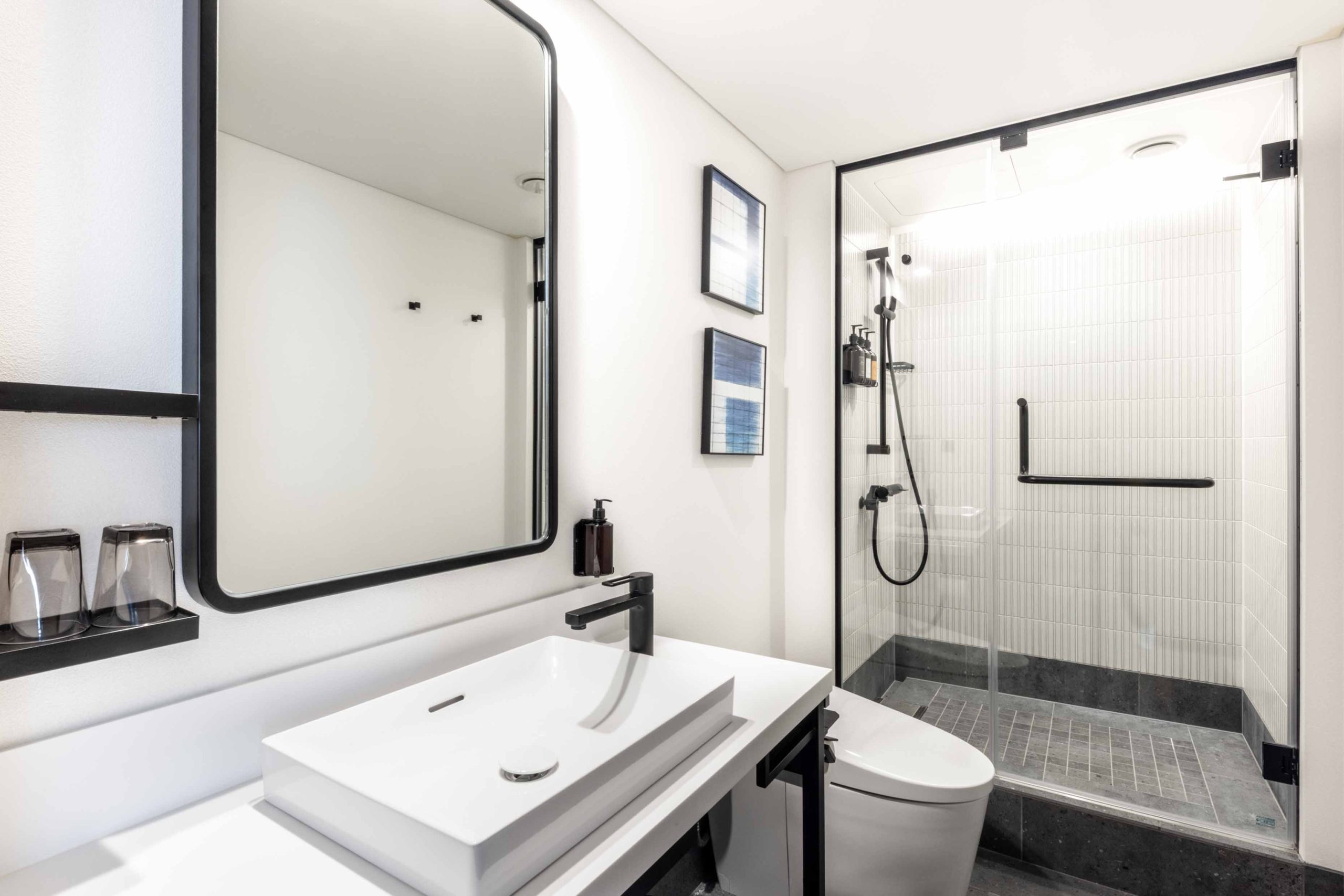 Family room bathroom