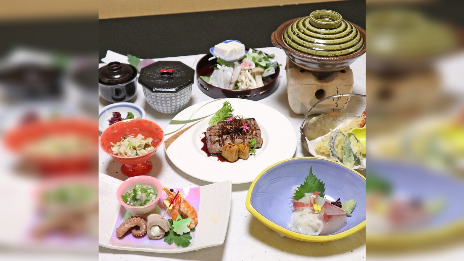 【Web限定】国産牛サーロインステーキ付き京会席プラン