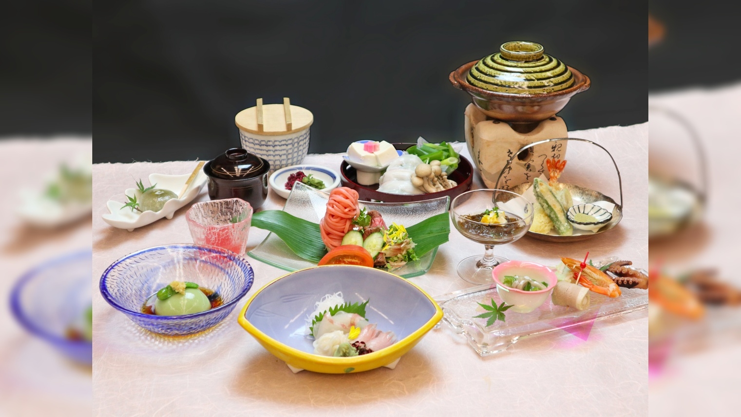 【夏の旬彩】涼を呼ぶお献立。彩り豊かな夏野菜と季節の味覚「かりん」会席