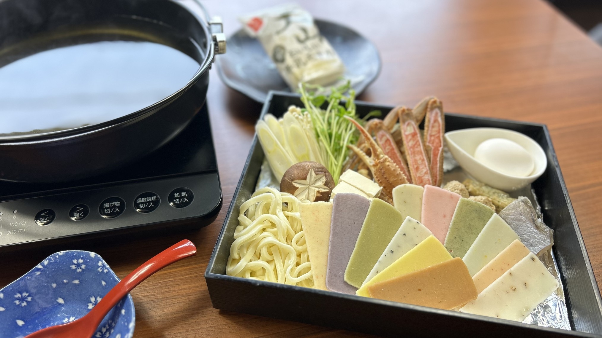 【大型犬専用：夕食付】名物・餠しゃぶ＋蟹鍋セット【愛犬と過ごす山陰旅】