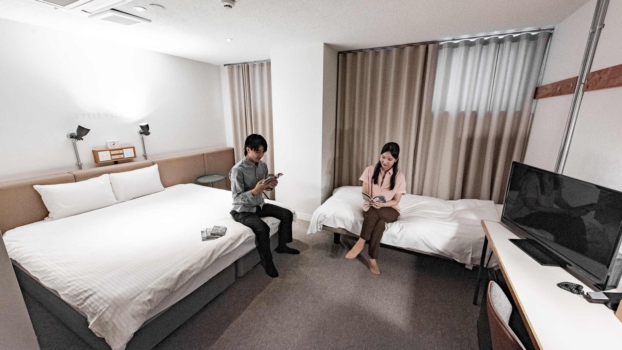 ☆スタジオツイン(ダブルベッド+ソファベッド)☆