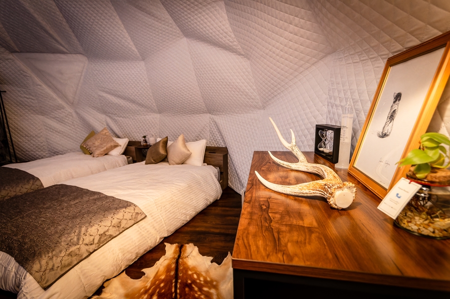 【道民限定】お得なグランピング素泊まりプラン 冷暖房完備 100周年記念☆毎月10組まで