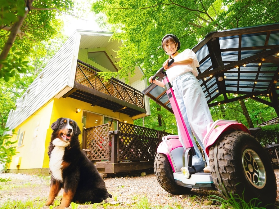 【ぺットプラン】大型犬OK！ジャイロライド・BBQ夕食・ホットサンド朝食を愛犬と楽しもう！