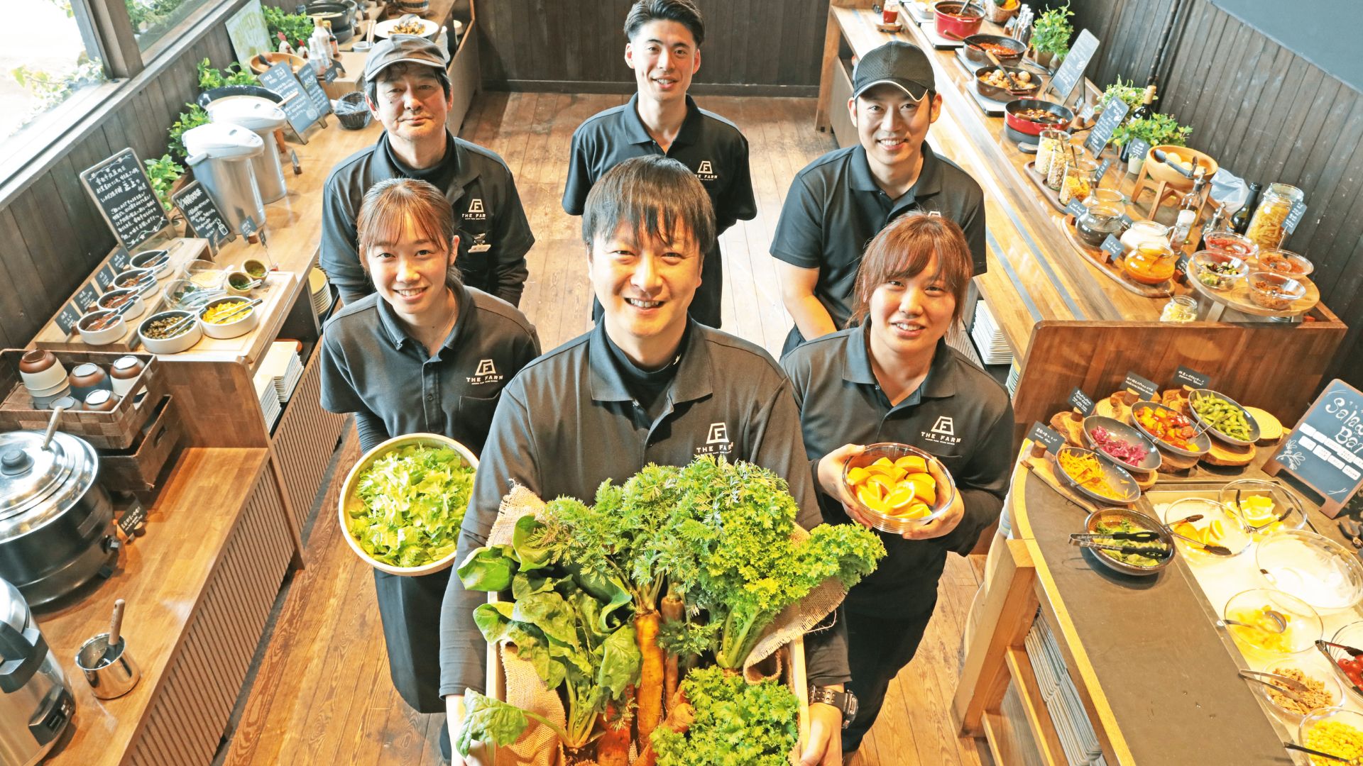 採れたて新鮮野菜が食べられるモーニングビュッフェ