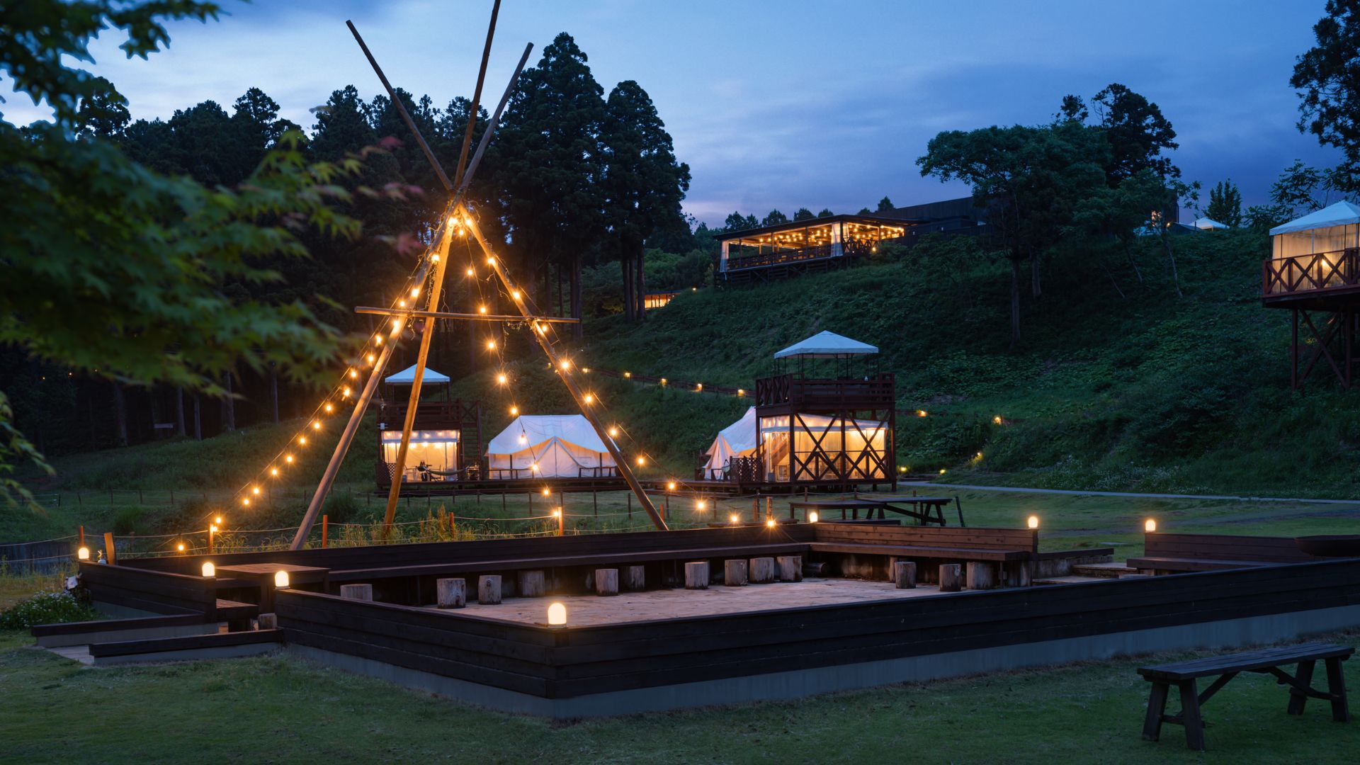 Glamping area