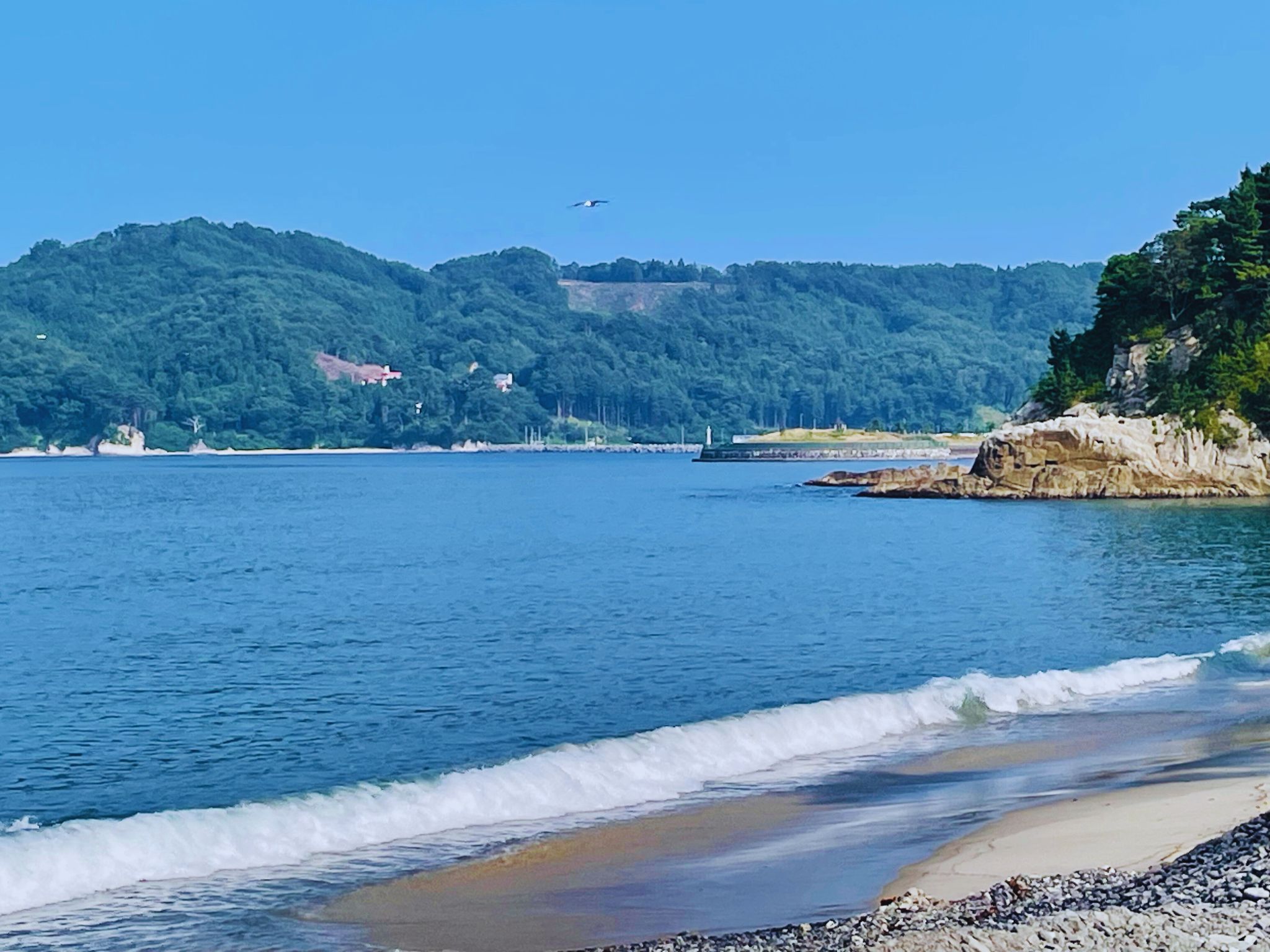 片寄せ波の「浪板海岸」