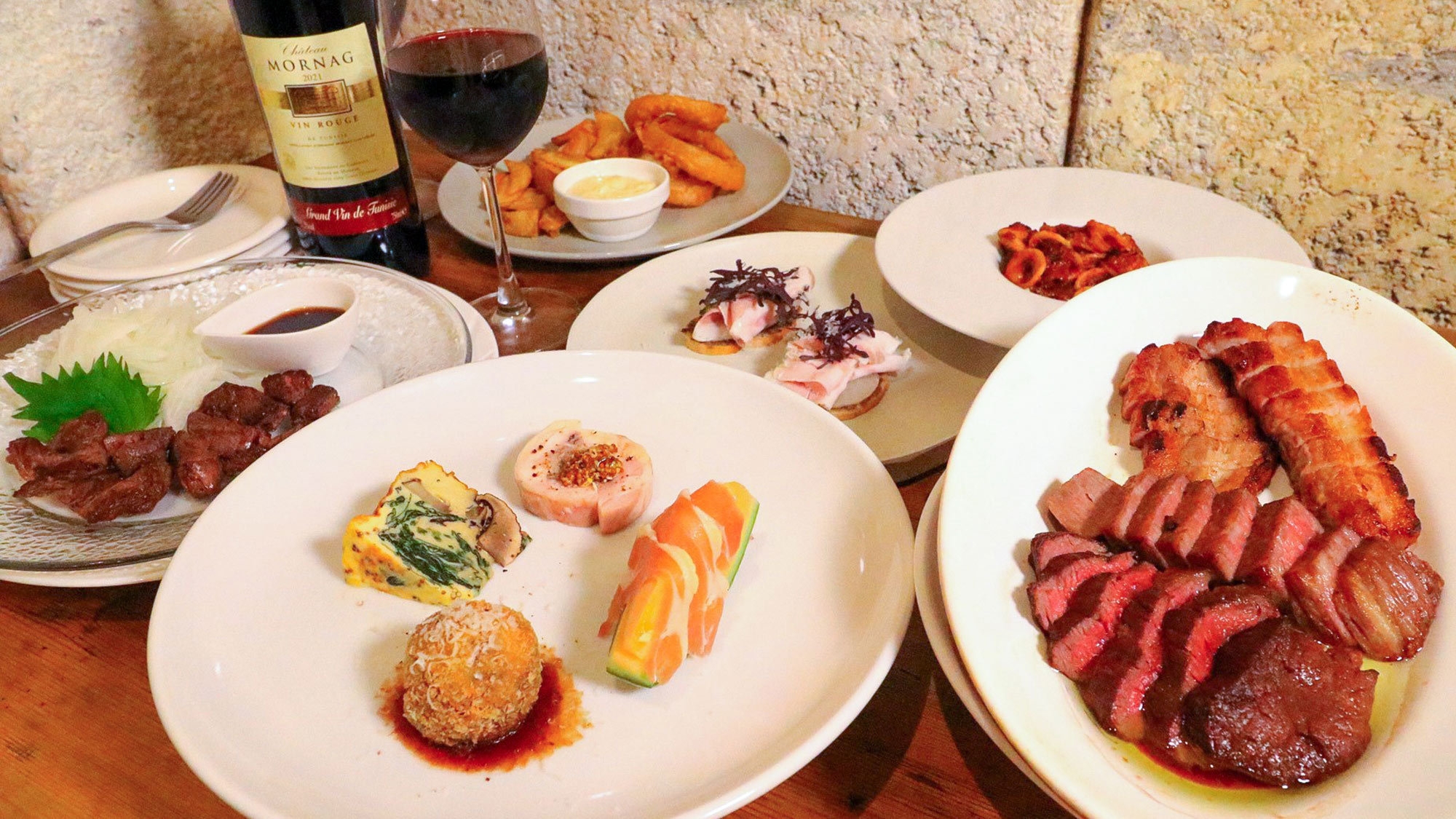 【冬旅しまね】【夕食付／熟成牛ステーキ】遠赤外線サウナで整う！夕食はイタリアンコース飲み放題付