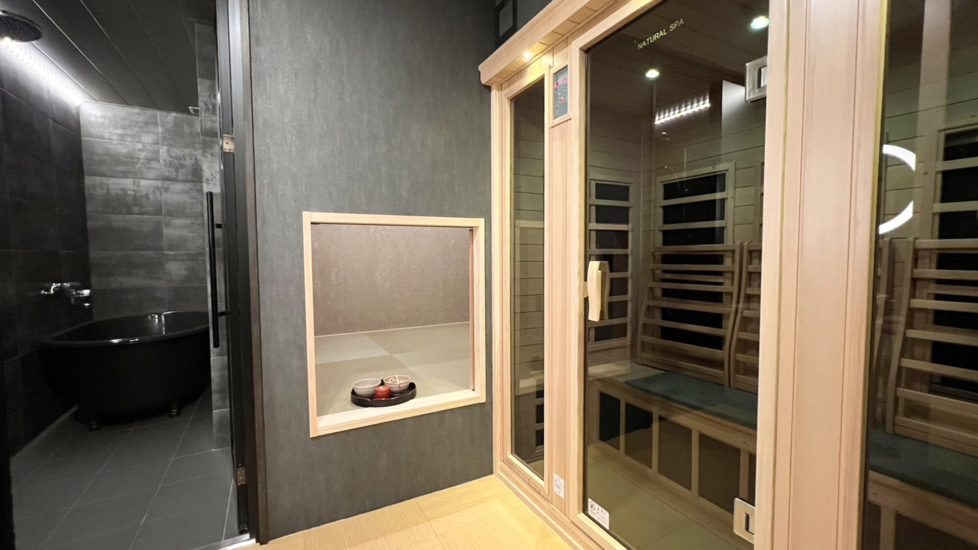 ・【蘭室】完全プライベートな遠赤外線サウナ。お好きな時間にいつでも御入浴いただけます