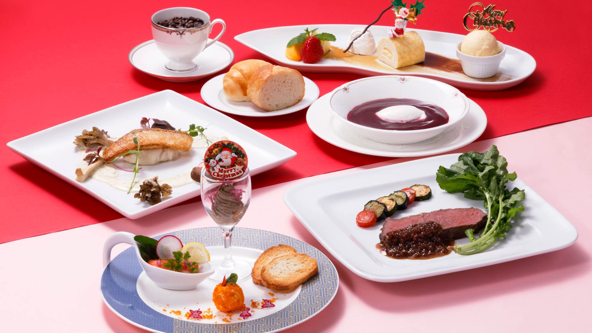 【クリスマスディナー/２食付】料理長こだわりの特別ディナー♪大切な方と思い出のひと時を