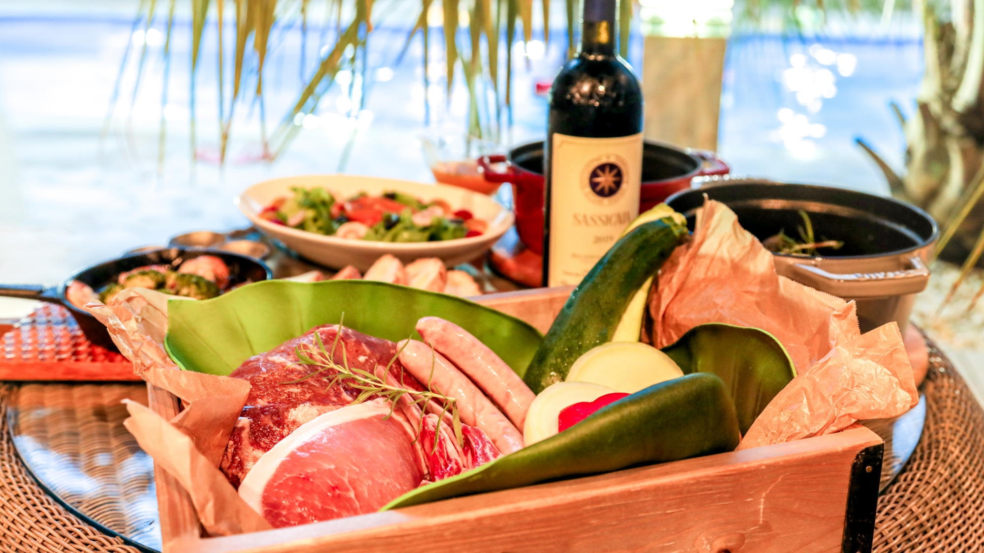 【直前割】夕食BBQ＜肉コース＞茨城ブランド豚「ローズポーク」＆厳選肉の贅沢グリルディナー／夕朝食付