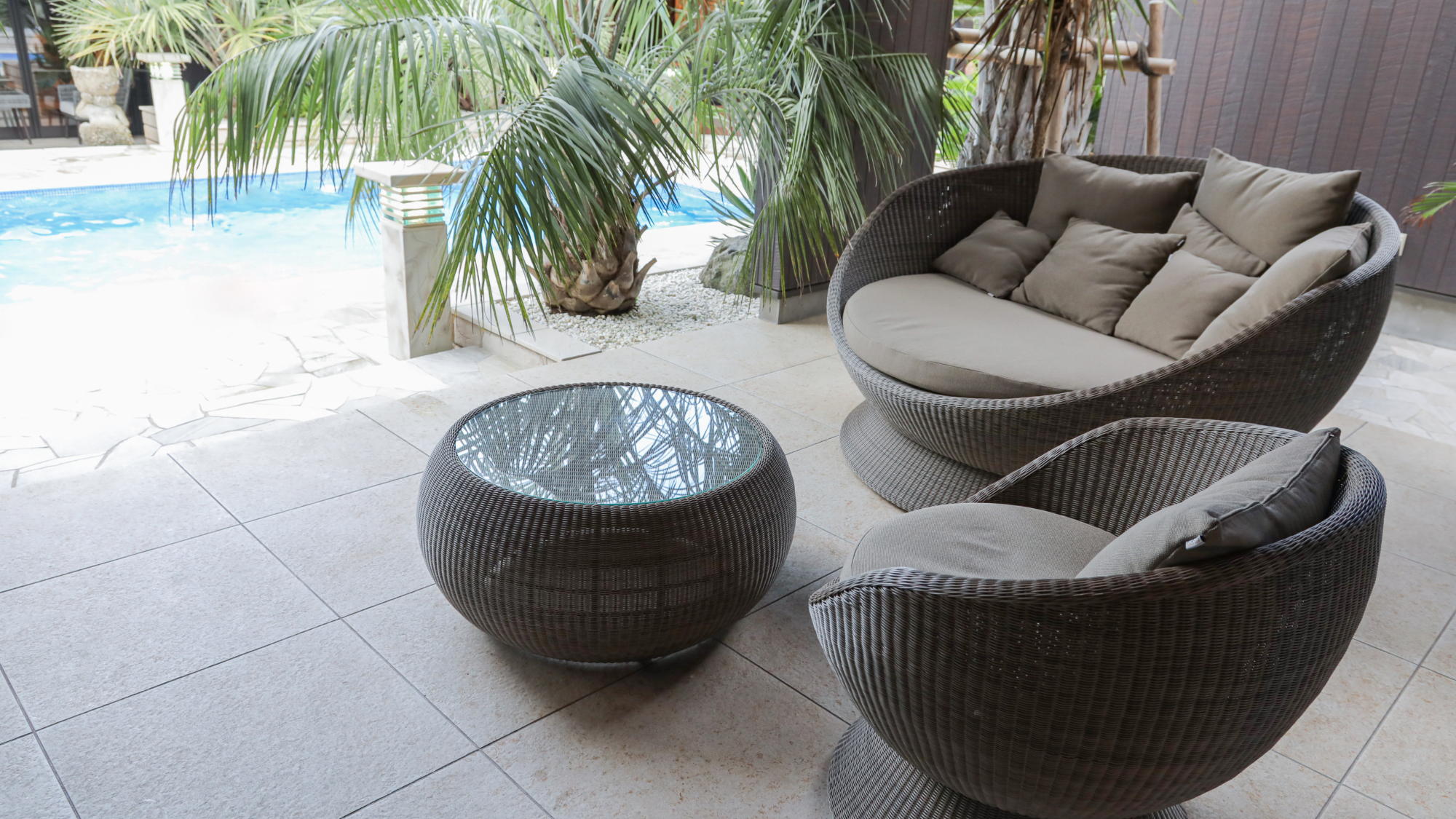 広々としたアウトドアリビング