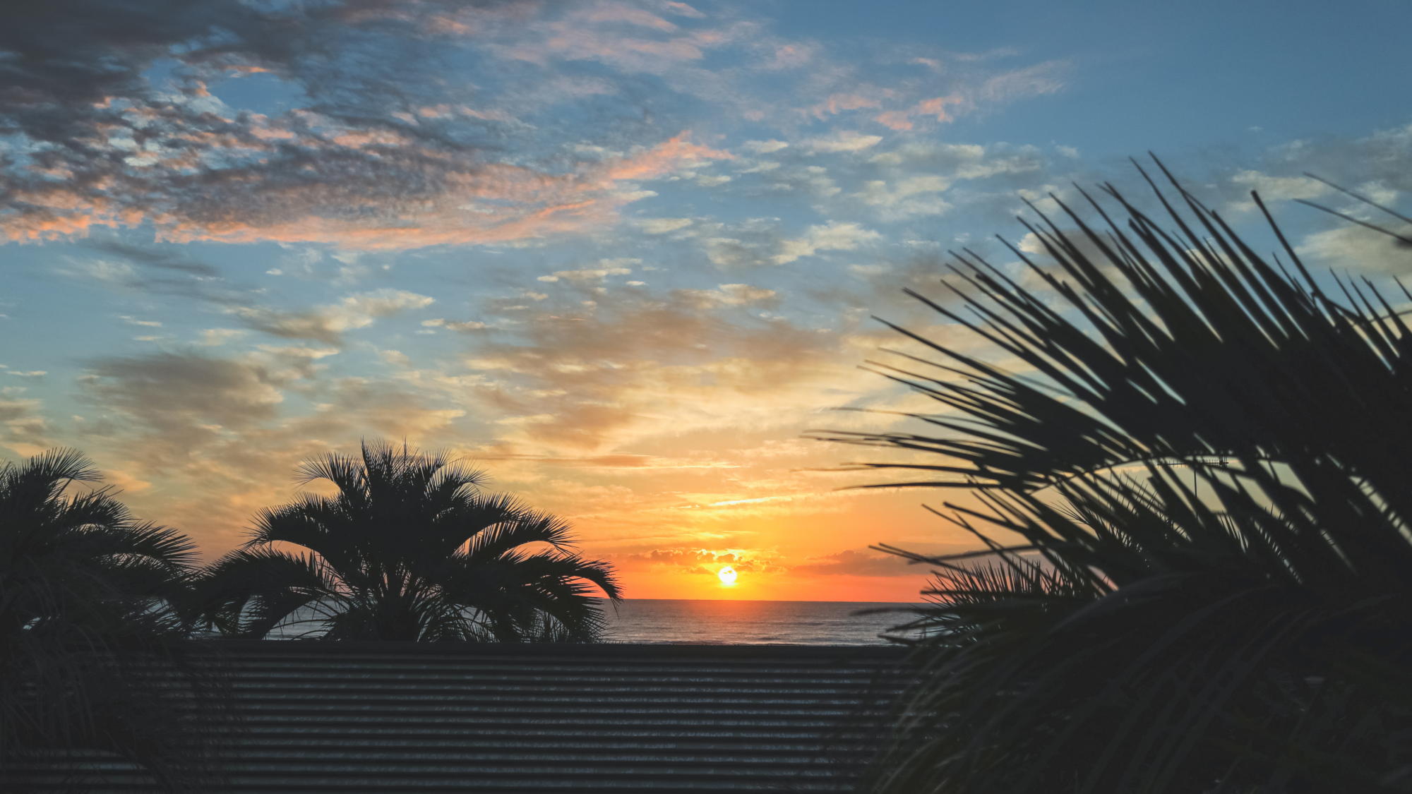 目覚めたら、窓の外に広がっているのは大洗の水平線に浮かぶ朝日