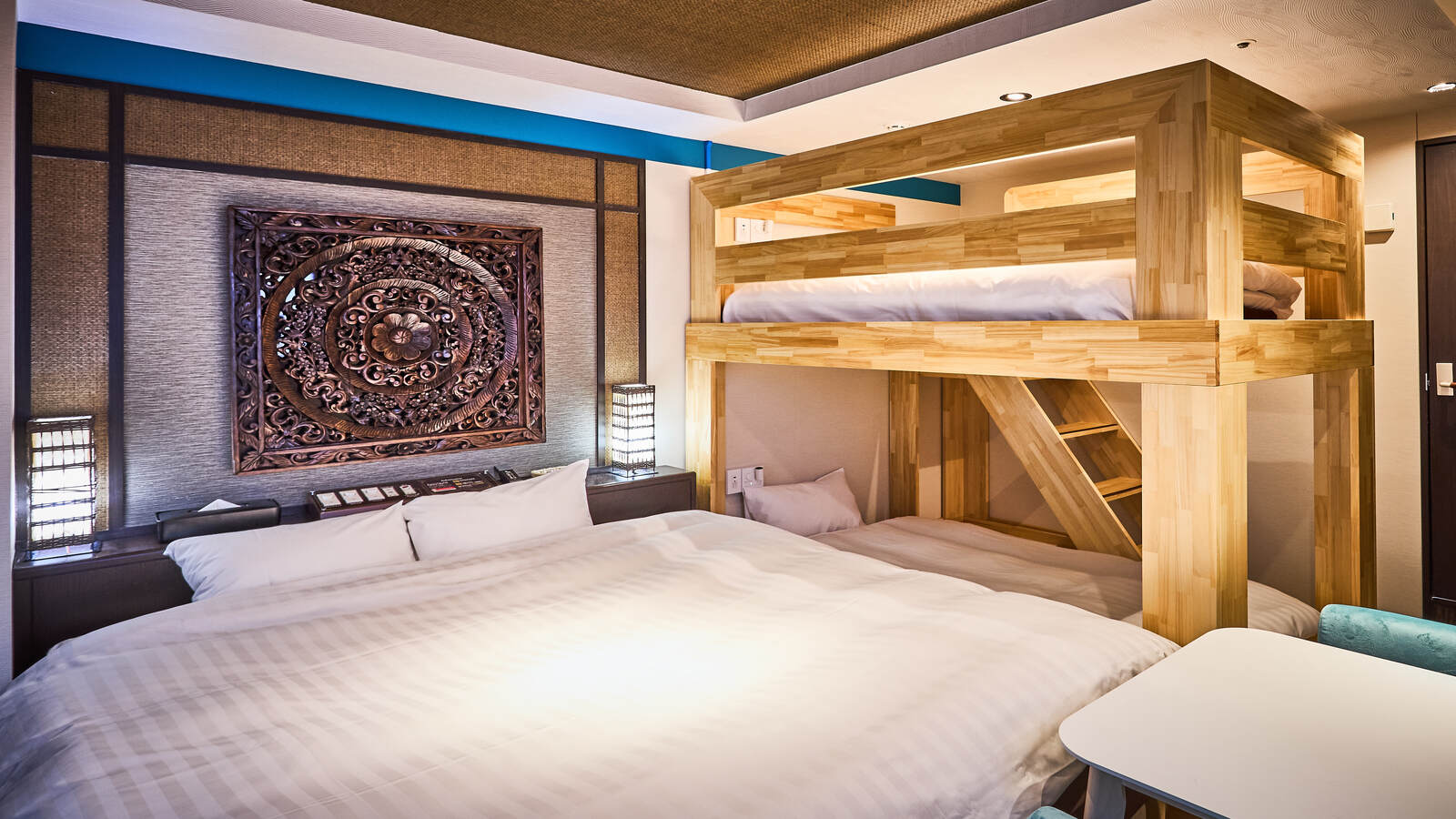 カジュアル4/キング+2段ベッド/27平米