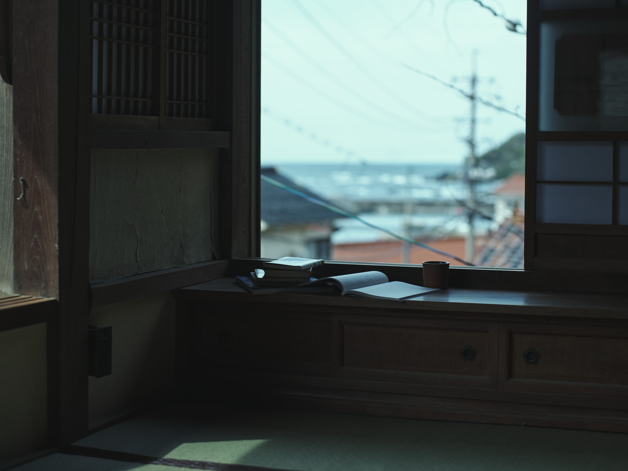 2階から見える海の景色