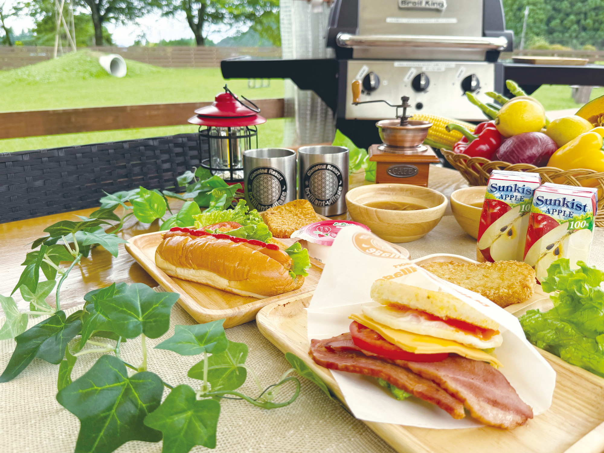 朝食（モーニングBBQセット）