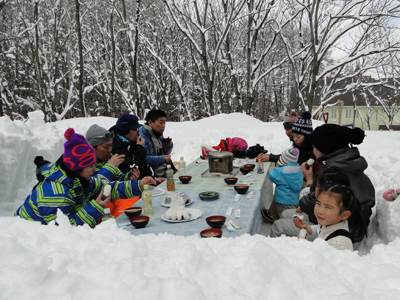 雪上ランチ