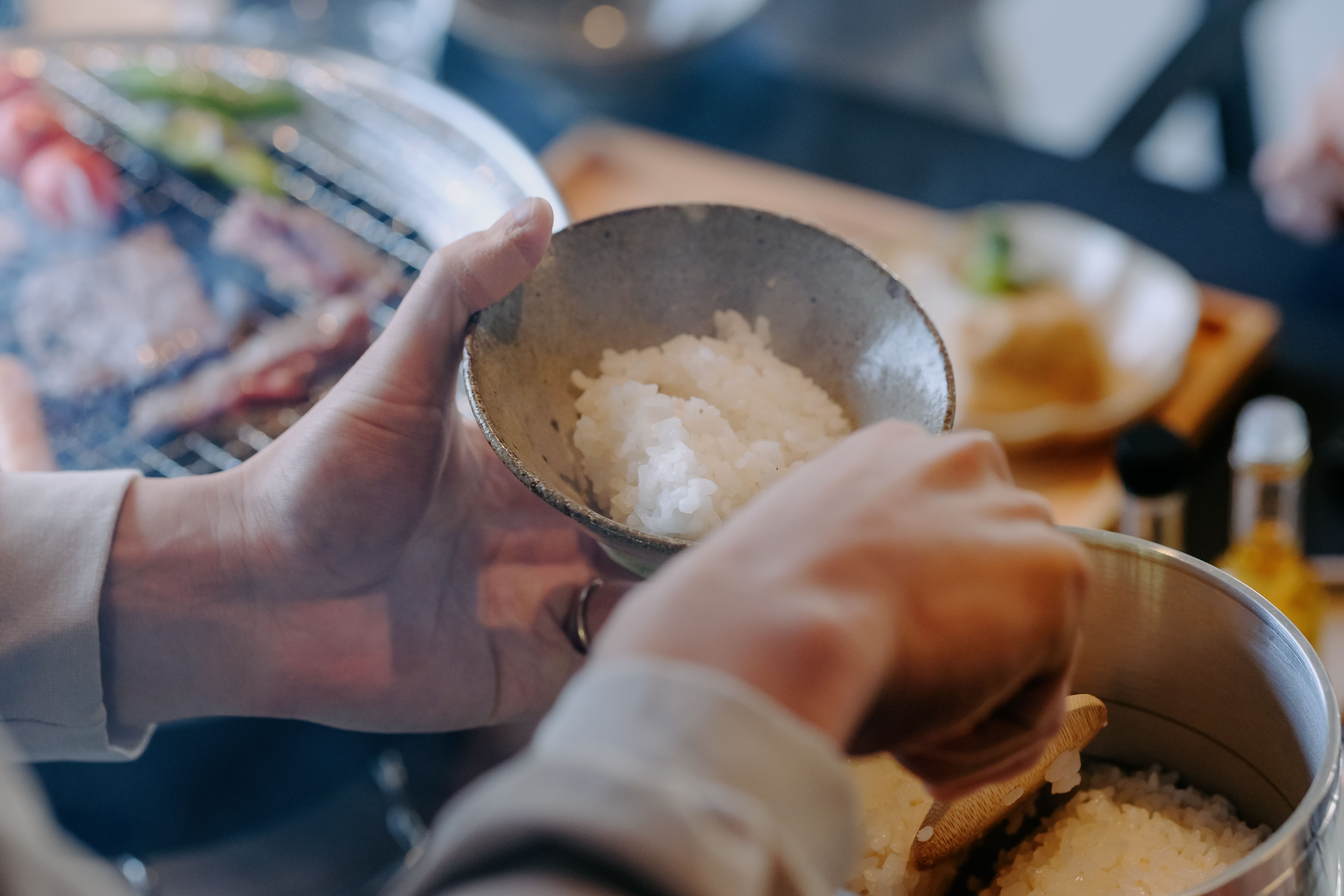 【夕食】プレミアム山の炭火焼きセット