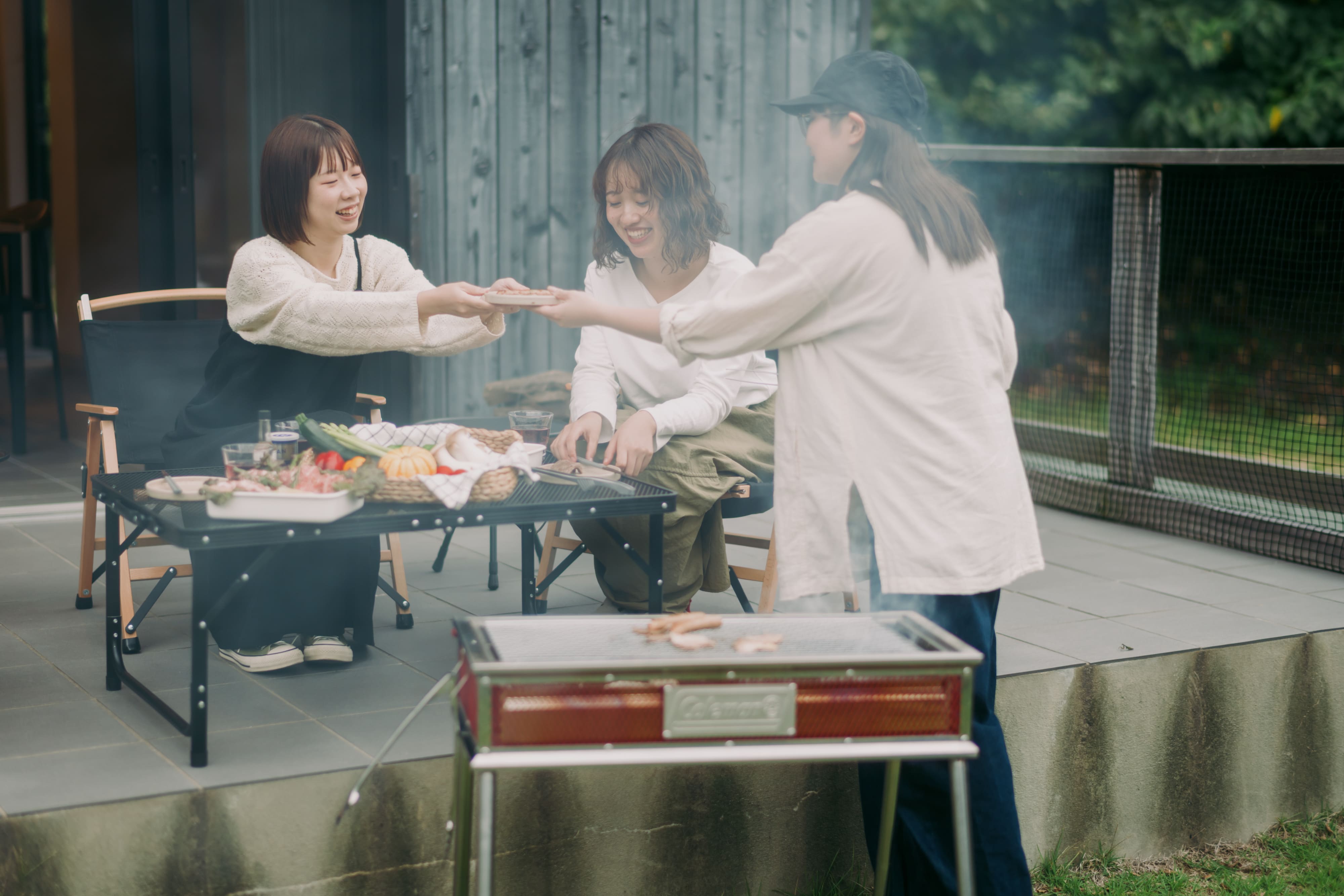 【体験】食材を持ち込んでテラスでBBQ