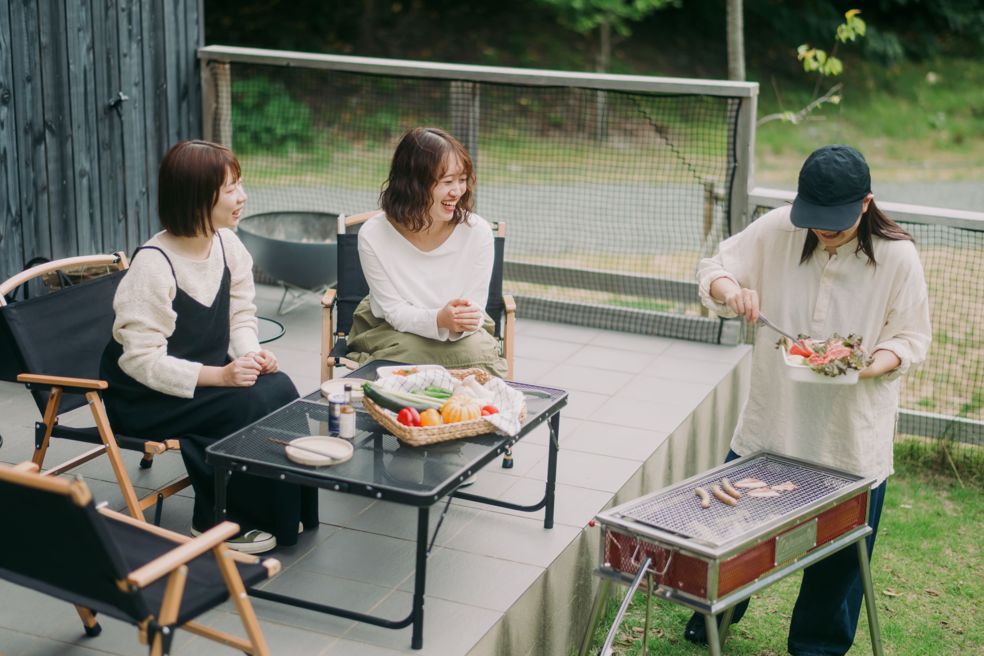 【体験】食材を持ち込んでテラスでBBQ