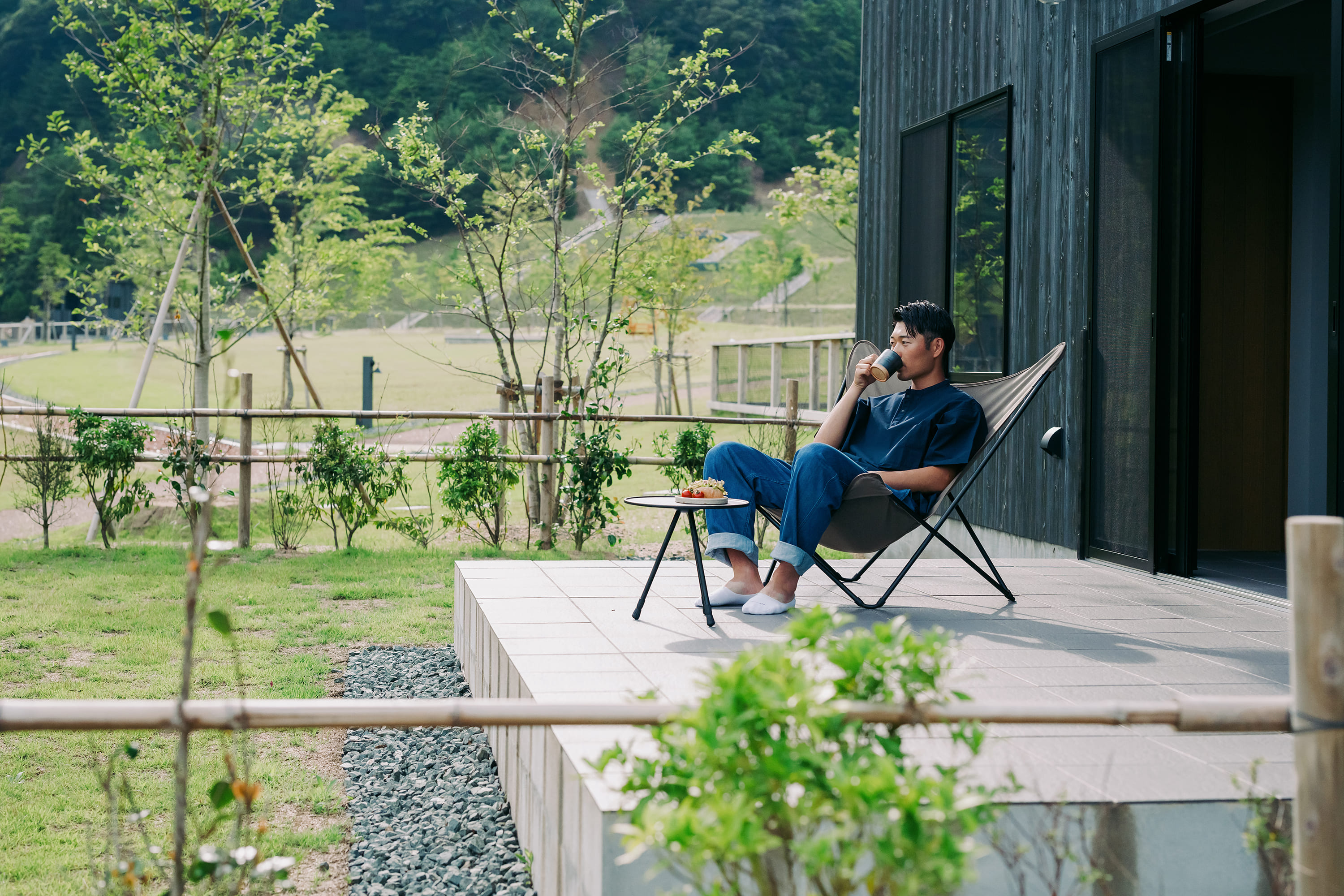 【朝食】米粉パンのサンドウィッチ