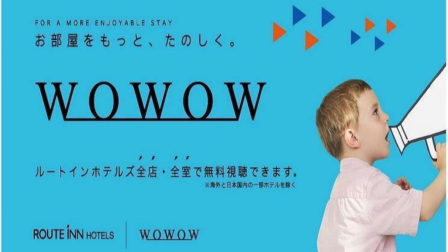 全室WOWOW視聴可能