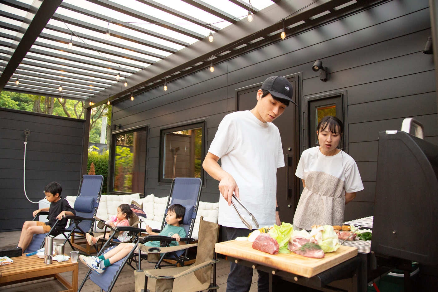 【地産地消BBQ♪】国産黒毛和牛もも×杜仲茶ポークスペアリブBBQ＋グランピングモーニング＜2食付＞