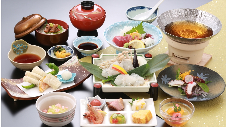 【夕食少量プラン】夏色御膳　夏の味覚を散りばめた、季節限定の夏御膳