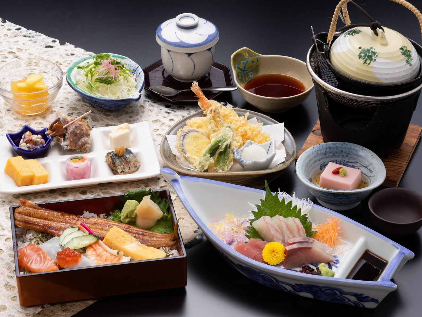 【夕食少量プラン】　美味しい料理を少しづつ、ちょっと優雅な鹿久居御膳　