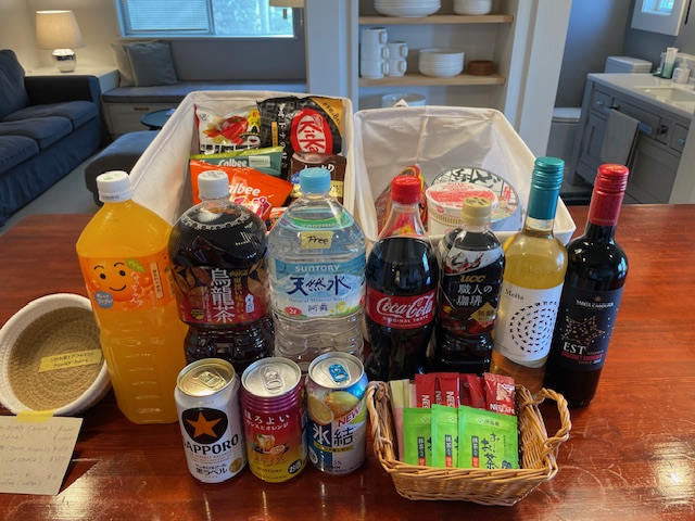 おやつ、ドリンク類