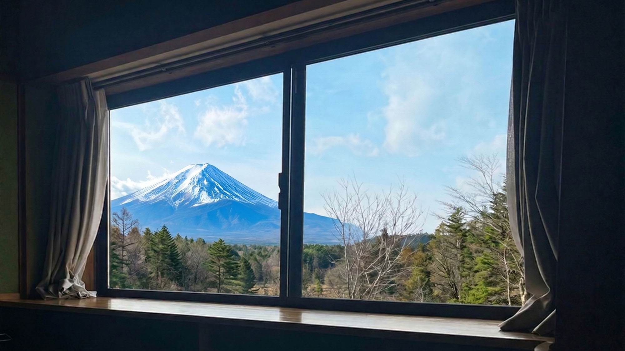 客室からの富士山◆