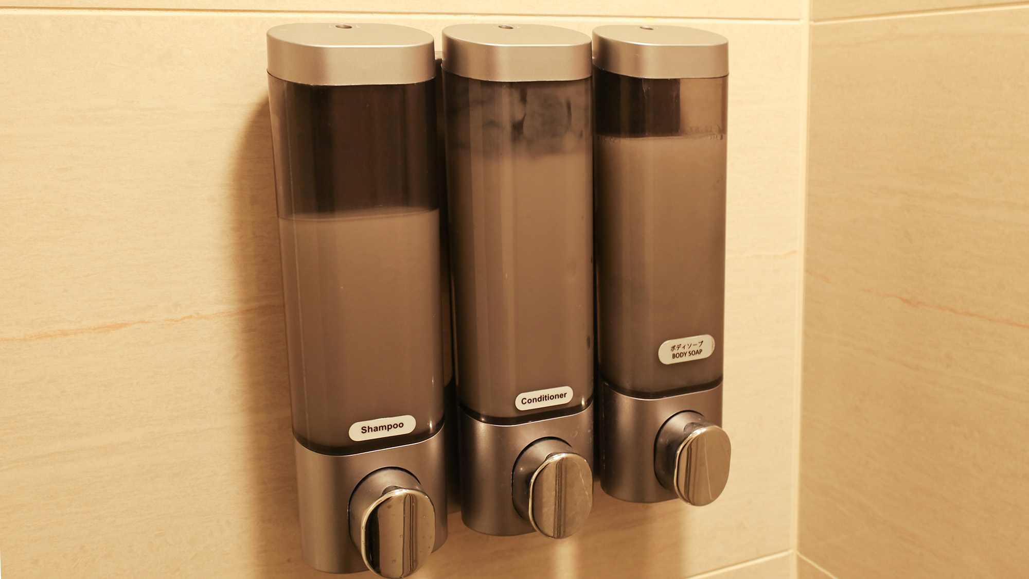 ・【共用シャワー】シャンプー・コンディショナー、ボディソープをご用意