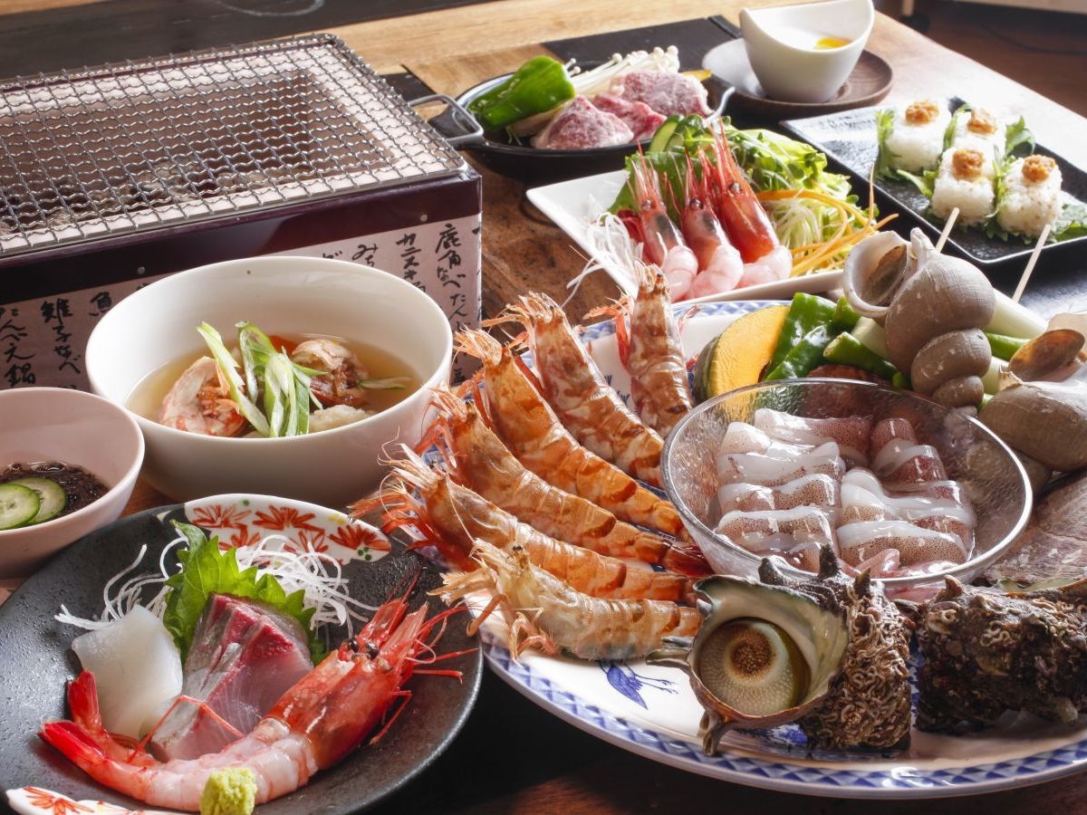 【夏の味覚】天然岩牡蠣と海賊焼きプラン
