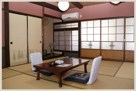 Inside the building and annex