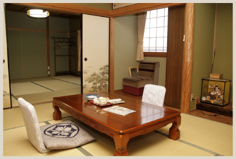 Inside the building: Japanese-style room