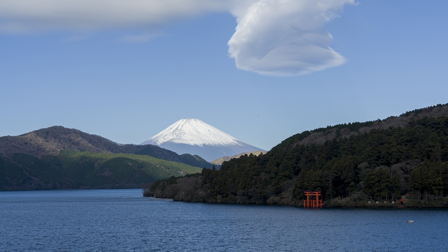 ・【景観（イメージ）】テラスから芦ノ湖、富士山を望める好立地
