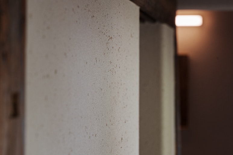 もみ殻を練りこんだ塗り壁