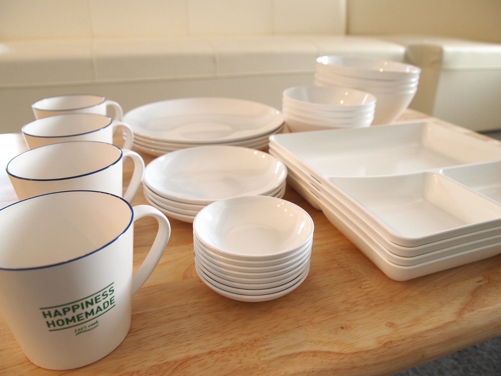 【撥水加工の樹脂食器】割れる心配がありません