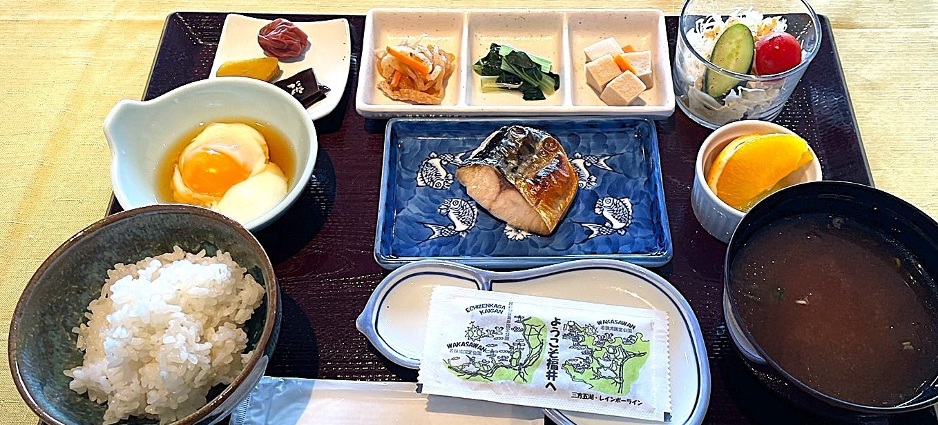 【朝食付き】朝フェス福井県連続入賞「若狭の焼きサバ＆天然わかめのお味噌汁」ご賞味あれ♪お米も自家製♪