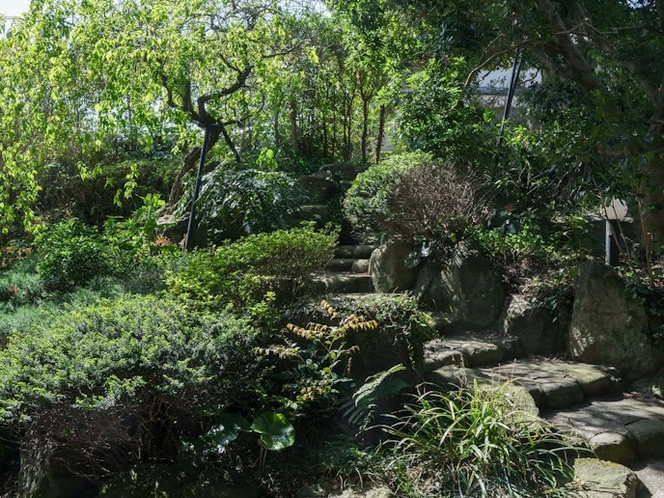 ・【庭】古き良き日本の趣を感じられる庭園。お客様を非日常へと誘います