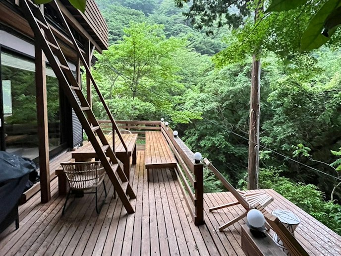・【テラス】森林浴にもぴったりなとっておきの場所です
