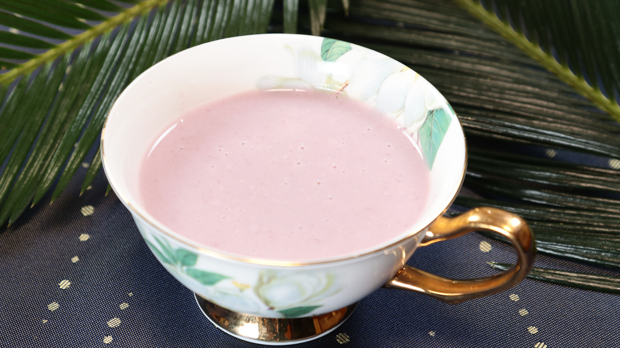 【夕食】季節のスープ＊紫芋のスープ