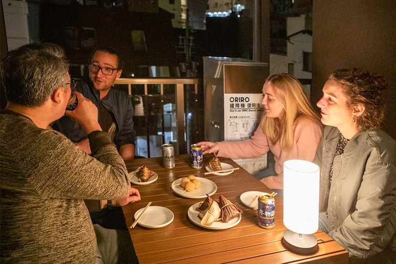 ベランダでゆったり