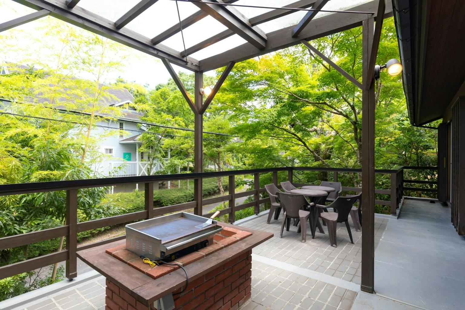 バルコニーではバーベキューもできます