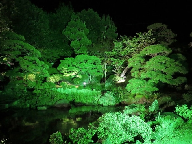・【庭園】夜はライトライトアップされ、幻想的な世界が広がります