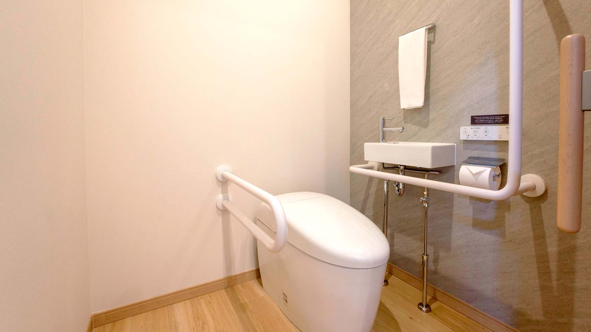 【トイレ】ユニバーサルデザインのトイレを設置。