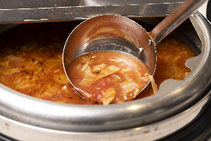 朝食　ミネストローネ