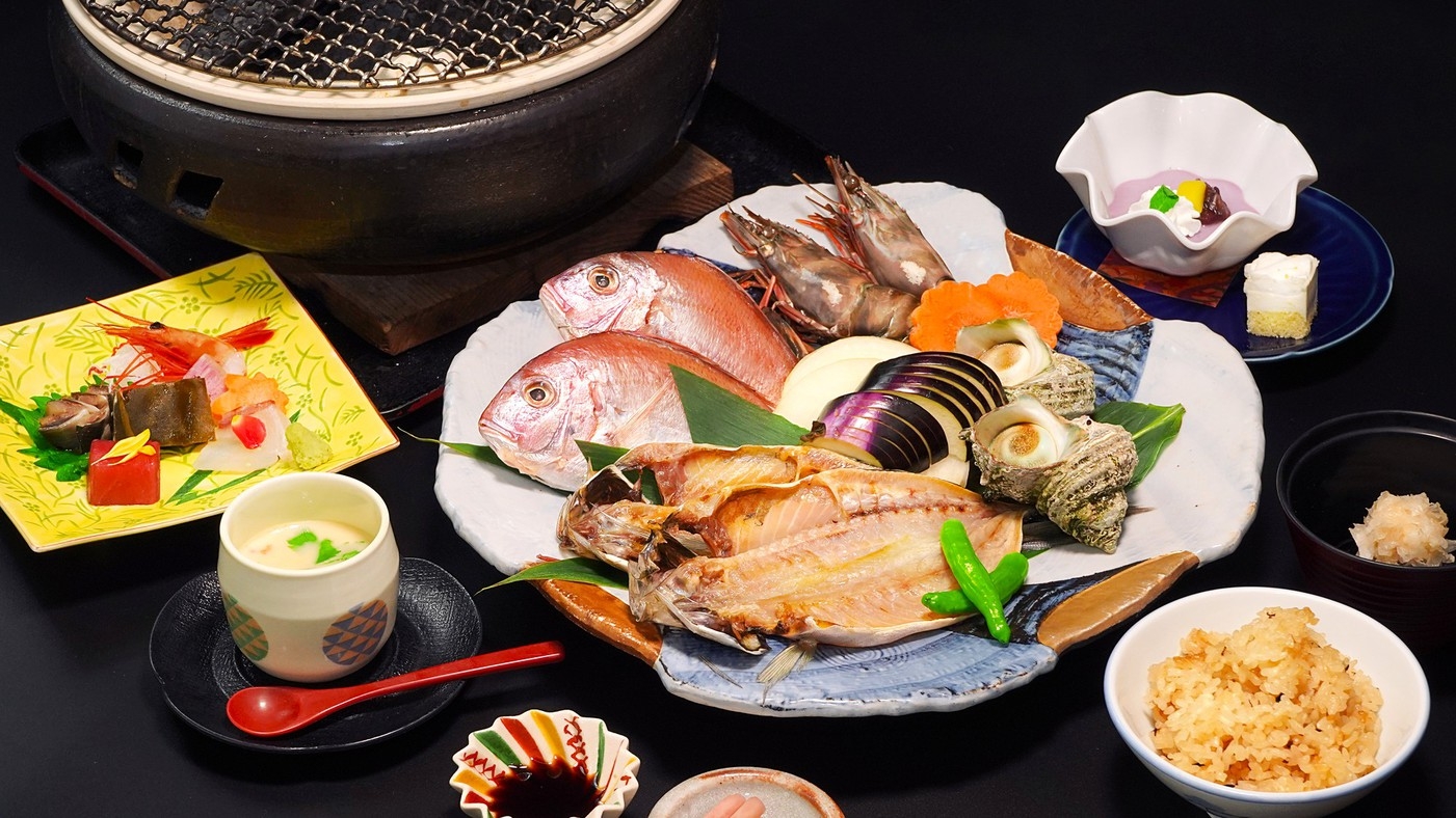 客室休憩５時間＆貸切露天風呂付☆ご昼食プラン〜はなやぎ≪炭火会席≫〜